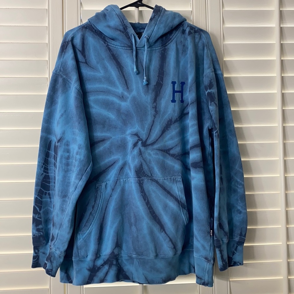 HUF Blue Tie-Dye Hoodie